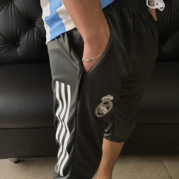 IMG_4140 Calça 3/4 Real Madrid Adidas Cinza - Imagem 3