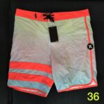 Bermuda Hurley Laranja Degradê Listrada (36)