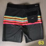 Bermuda Hurley Preta com Listrada Colorida (63) - Imagem 2