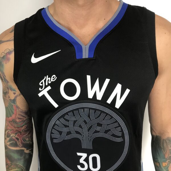 Camiseta Regata NBA Golden States Warriors Curry 30 City Edition Preta 2021 Nike - Imagem 2