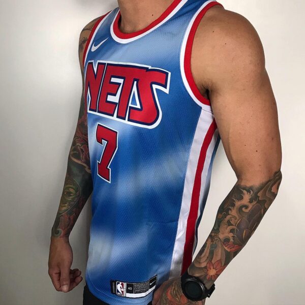 Camiseta Regata Basquete NBA Brooklyn Nets Classic Edition Swingman Durant 7 Nike - Imagem 3