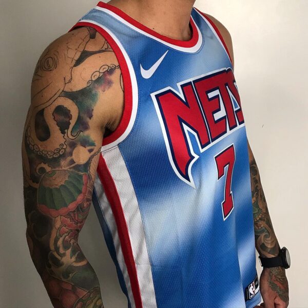 Camiseta Regata Basquete NBA Brooklyn Nets Classic Edition Swingman Durant 7 Nike - Imagem 2