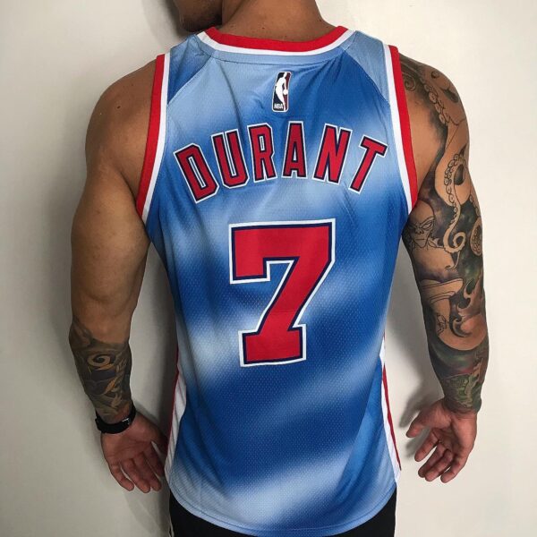 Camiseta Regata Basquete NBA Brooklyn Nets Classic Edition Swingman Durant 7 Nike - Imagem 6