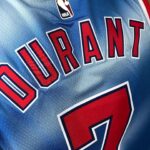 Camiseta Regata Basquete NBA Brooklyn Nets Classic Edition Swingman Durant 7 Nike - Imagem 7