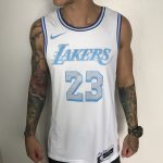 Camiseta Regata NBA Los Angeles Lakers LeBron James 23 City Edition Nike