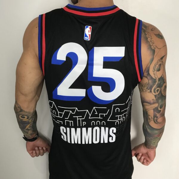 Camiseta Regata NBA Philadelphia 76ers Simmons 25 City Edition Nike - Imagem 7