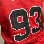 Camiseta Regata NBA Chicago Bulls Michell & Ness Bape 93 Vermelha - Imagem 8