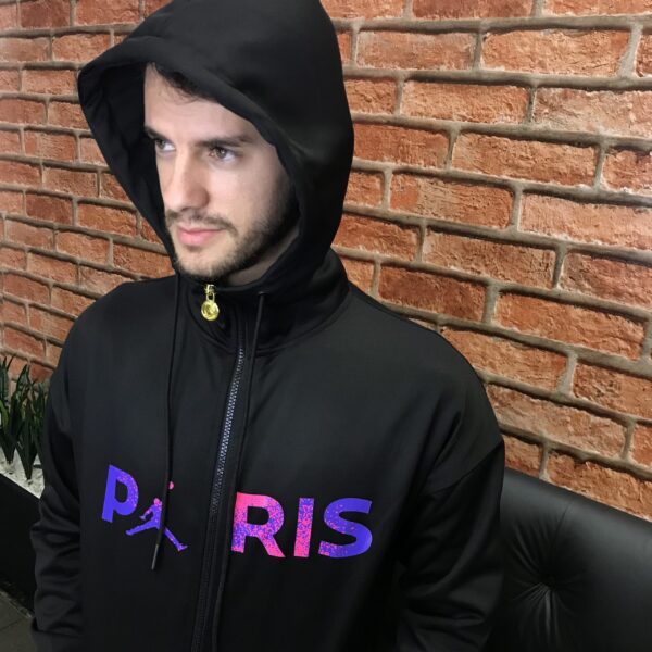 IMG_3724 Corta Vento Casaco Jaqueta PSG - Paris Saint-Germain - Com Capuz 2022 Jordan - Imagem 2