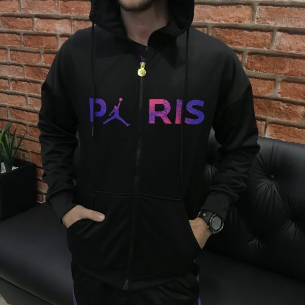 IMG_3728 Corta Vento Casaco Jaqueta PSG - Paris Saint-Germain - Com Capuz 2022 Jordan - Imagem 1