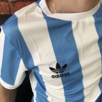 Camisa Retrô Clássica Seleção Argentina - Adidas Masculina - Branca Azul - 1978 - Imagem 2
