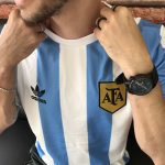 Camisa Retrô Clássica Seleção Argentina - Adidas Masculina - Branca Azul - 1978 - Imagem 4