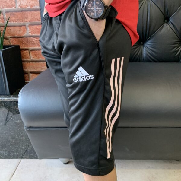 Calça 3/4 Seleção Alemanha Adidas Preta e Branca - Imagem 3