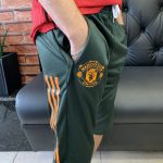 Calça 3/4 Manchester United Adidas Verde com Laranja - Imagem 2
