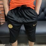 Calça 3/4 PSG Nike Preta com Dourado