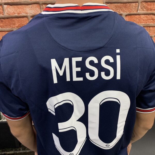 Camisa PSG Paris Saint-Germain Home Azul Torcedor 2022 Jordan Messi 30 - Imagem 1