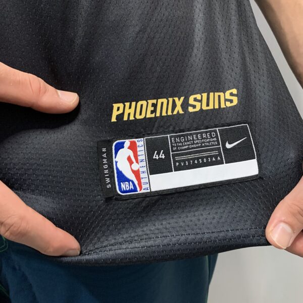 Camiseta Regata NBA Phoenix Suns Booker 1 City Edition Preta 2021 Nike - Imagem 5