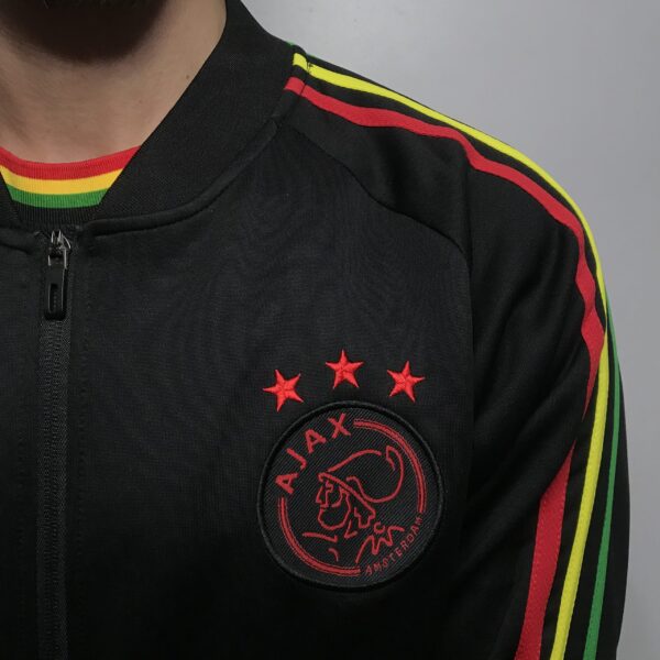 IMG_7845 Casaco Jaqueta Ajax Bob Marley 2022 Preto Reggae Adidas - Imagem 3