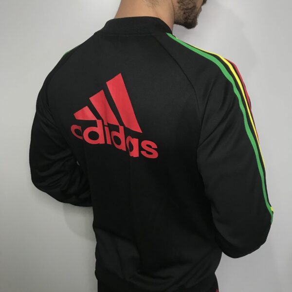 IMG_7852 Casaco Jaqueta Ajax Bob Marley 2022 Preto Reggae Adidas - Imagem 7