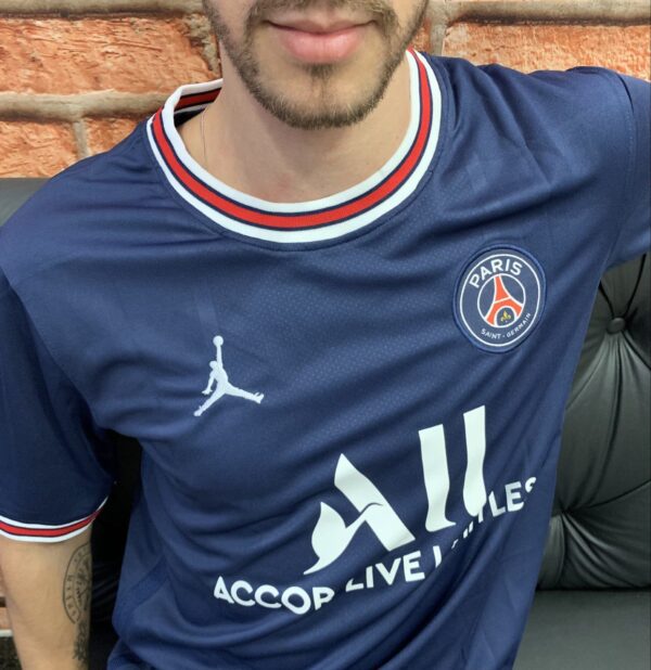 Camisa PSG Paris Saint-Germain Home Azul Torcedor 2022 Jordan Messi 30 - Imagem 2