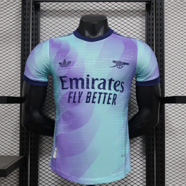 Camisa Arsenal Third Versão Jogador 24/2025 Azul Piscina Adidas - Imagem 17