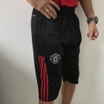 Meia Calça 3/4 Manchester United Preta e Vermelha 2022 Adidas - Imagem 2