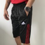 Meia Calça 3/4 Manchester United Preta e Vermelha 2022 Adidas - Imagem 3