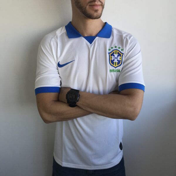IMG_0888 Camisa Brasil Seleção Brasileira Third Branca Copa Amércia 2019-2020 Nike - Imagem 4