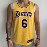 Camiseta Regata NBA  Los Angeles Lakers LeBron James 6 Icon Edition Amarela Diamantada 2022 Nike