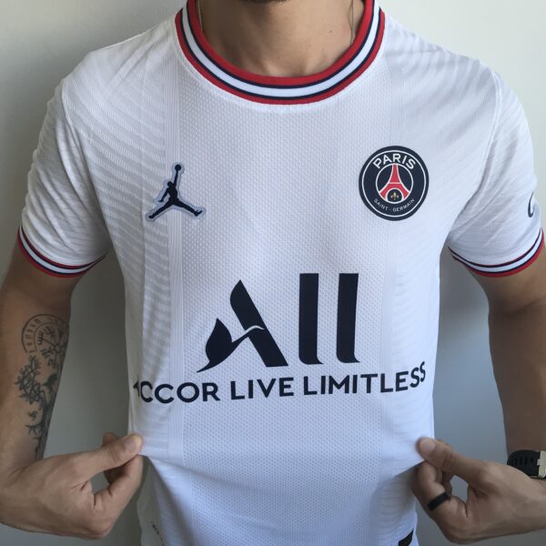 Camisa Paris Saint-Germain - PSG 4th 2022 Jogador Jordan Branca - Imagem 6