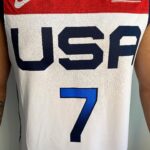 Camiseta Regata Basquete USA EUA Seleção Estados Unidos Durant 7 2020 Nike Branca - Imagem 7
