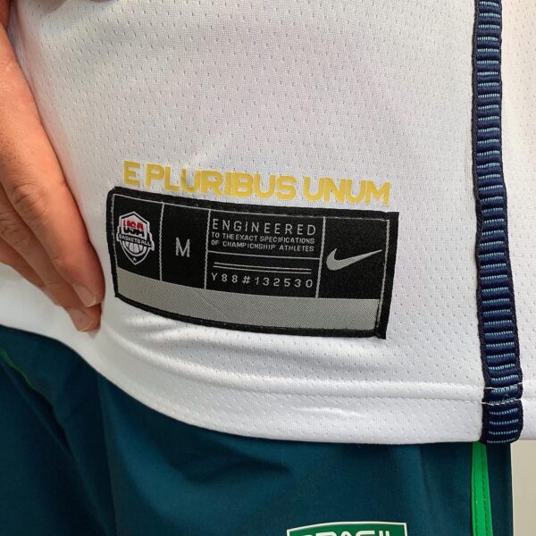 Camiseta Regata Basquete USA EUA Seleção Estados Unidos Durant 7 2020 Nike Branca - Imagem 8
