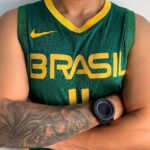 Camiseta Regata Basquete Brasil Anderson Varejão 11 Verde 2021 Nike - Imagem 2
