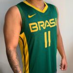 Camiseta Regata Basquete Brasil Anderson Varejão 11 Verde 2021 Nike - Imagem 3