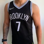 Camiseta Regata NBA Brooklyn Nets Durant 7 Icon Edition Preta Nike - Imagem 4