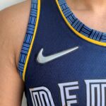 Camiseta Regata Basquete NBA Memphis Grizzlies Ja Morant 12 City Edition Azul Escura 2022 Nike - Imagem 3