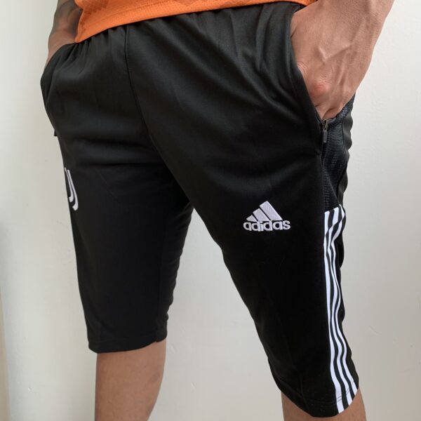 Meia Calça 3/4 Juventus Preta e Branca 2022 Adidas - Imagem 2