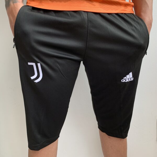 Meia Calça 3/4 Juventus Preta e Branca 2022 Adidas - Imagem 3