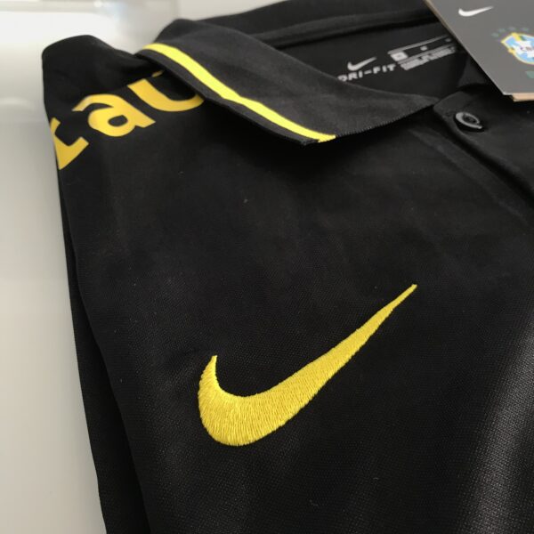 Camisa Brasil Seleção Brasileira Gola Polo Preta 2022 Nike - Imagem 4