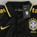 Camisa Brasil Seleção Brasileira Gola Polo Preta 2022 Nike - Imagem 3