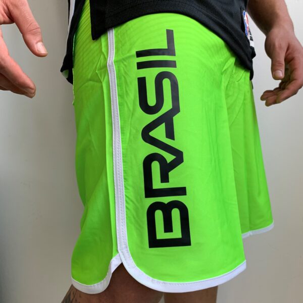 J WQDKQKD Q Bermuda Surf Hurley Brasil Seleção Brasileira Olímpica Olimpíadas Verde Limão - Imagem 5