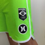 Bermuda Surf Hurley Brasil Seleção Brasileira Olímpica Olimpíadas Verde Limão - Imagem 3