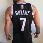 Camiseta Regata NBA Brooklyn Nets Durant 7 Icon Edition Preta Nike - Imagem 8