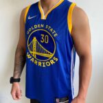 Camiseta Regata NBA Golden States Warriors Curry 30 Icon Edition Azul 2022 Nike - Imagem 4