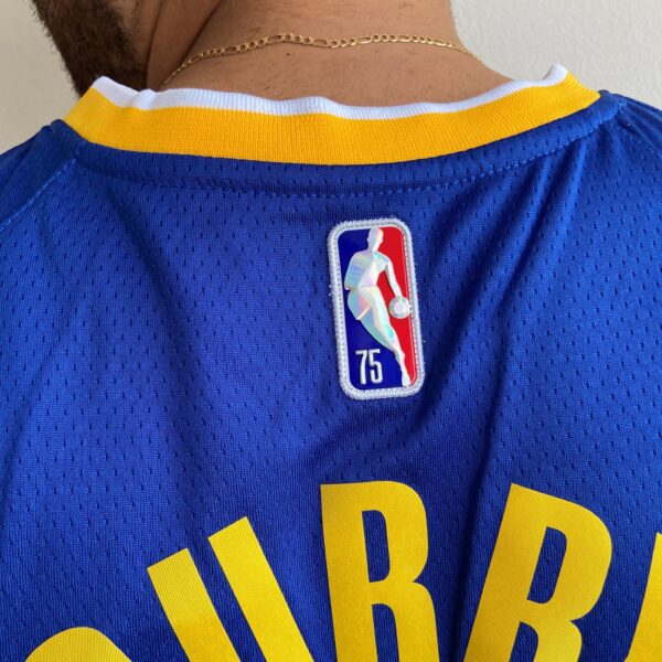 Camiseta Regata NBA Golden States Warriors Curry 30 Icon Edition Azul 2022 Nike - Imagem 8