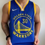 Camiseta Regata NBA Golden States Warriors Curry 30 Icon Edition Azul 2022 Nike - Imagem 2