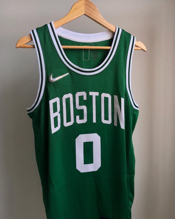Camiseta Regata Basquete NBA Boston Celtics 0 Jayson Tatum Icon Edition Verde 2022 Nike - Imagem 9