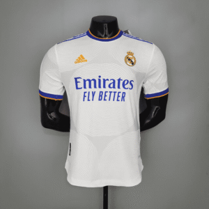 Camisa Real Madrid Home Jogador Patches Champions League 2022 Adidas