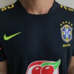 Camisa Seleção Brasil Treino Azul Petróleo 2022 Nike - Imagem 3