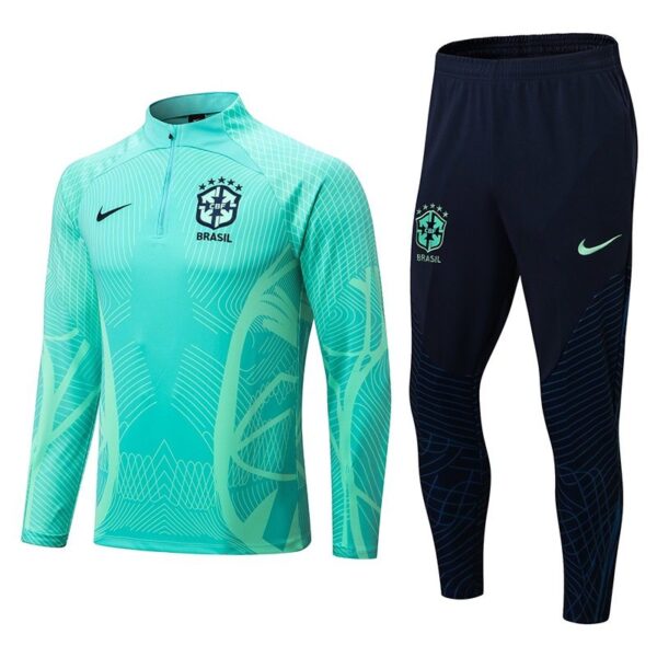 IMG_5942 Brasil Conjunto Casaco Jaqueta e Calça Longa 2022 Nike - Imagem 1