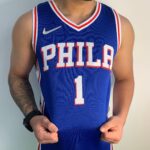 Camiseta Regata NBA Philadelphia 76ers James Harden 1 Icon Azul 2022 Nike